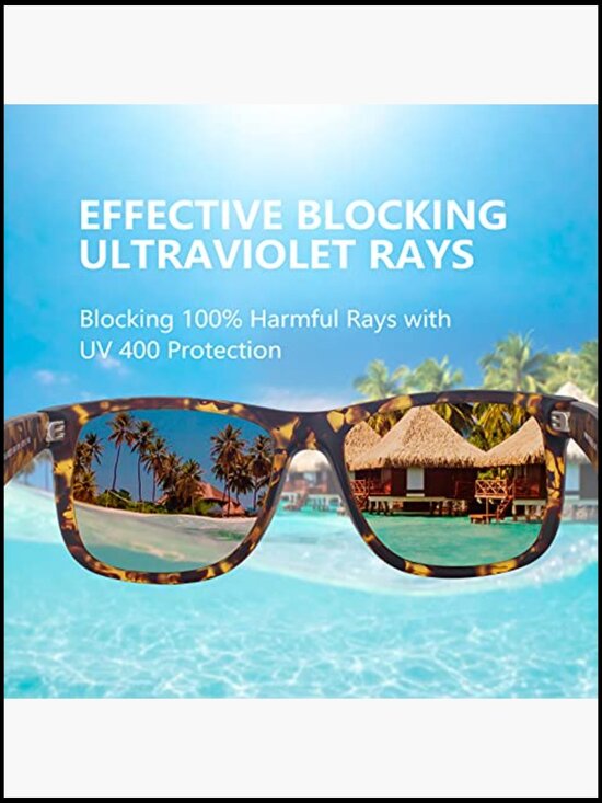 Polarized Sunglasses Rectangular UV Protection TR90 Frame Unisex main image 4